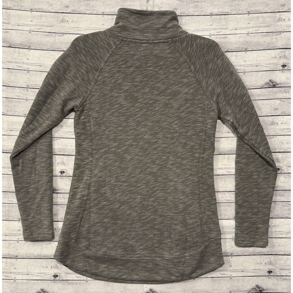 prAna Womens Calexa Tunic Sweater Sz XS Heather Green Pullover Active Pockets - Picture 9 of 15
